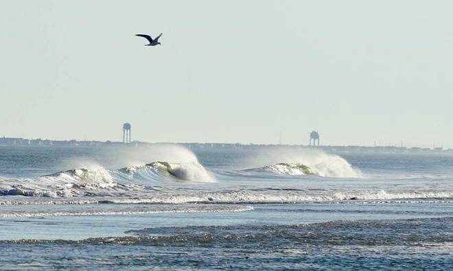 View of Avalon from Strathmere beach.