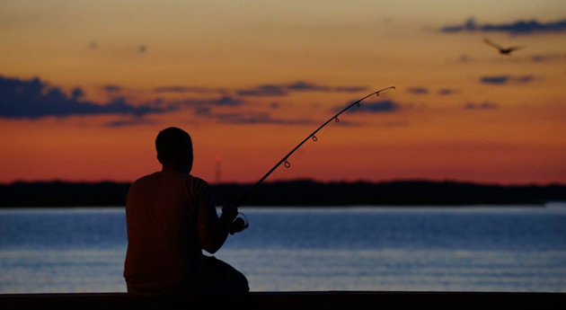 Fisherman at Sunset