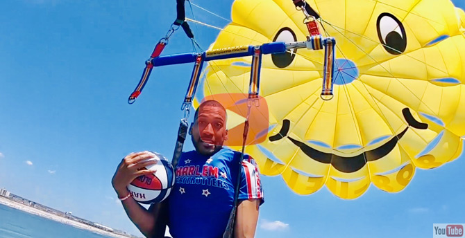 Harlem Globetrotter Zeus McClurkin