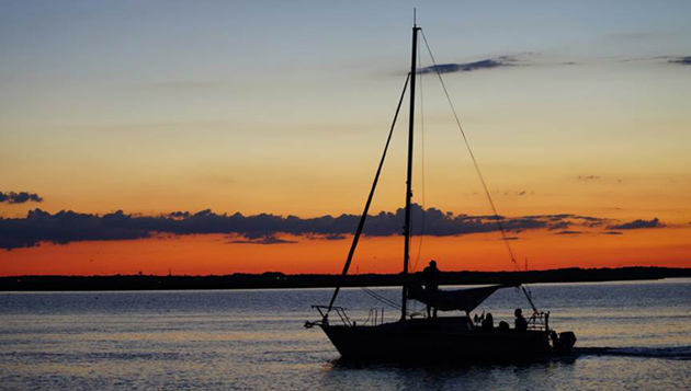 Sunset Sailboat on the Water