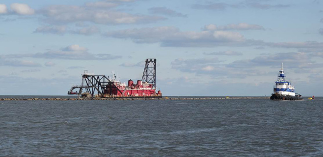 Dredging Equipment at Townsend's Inlet